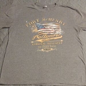 Gray Short Sleeve Vintage Tee​​